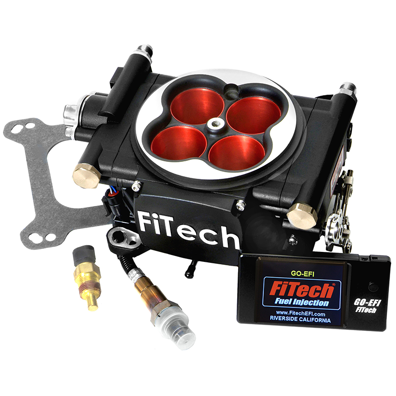 FiTech Go EFI 4 Power Adder Fuel Injection System 600 HP Matte Black