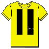 Acme, Camaro Stripes T-Shirt, Small, Yellow